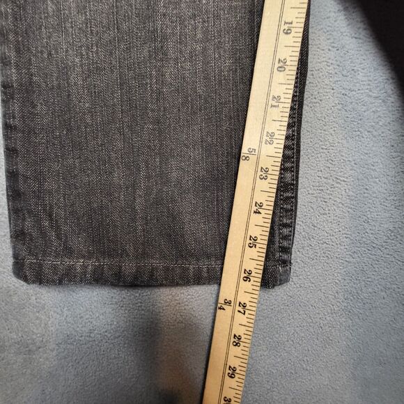 Roebuck And Co Jeans Mens 36x26 Black Straight Leg Distressed Denim - Picture 8 of 11